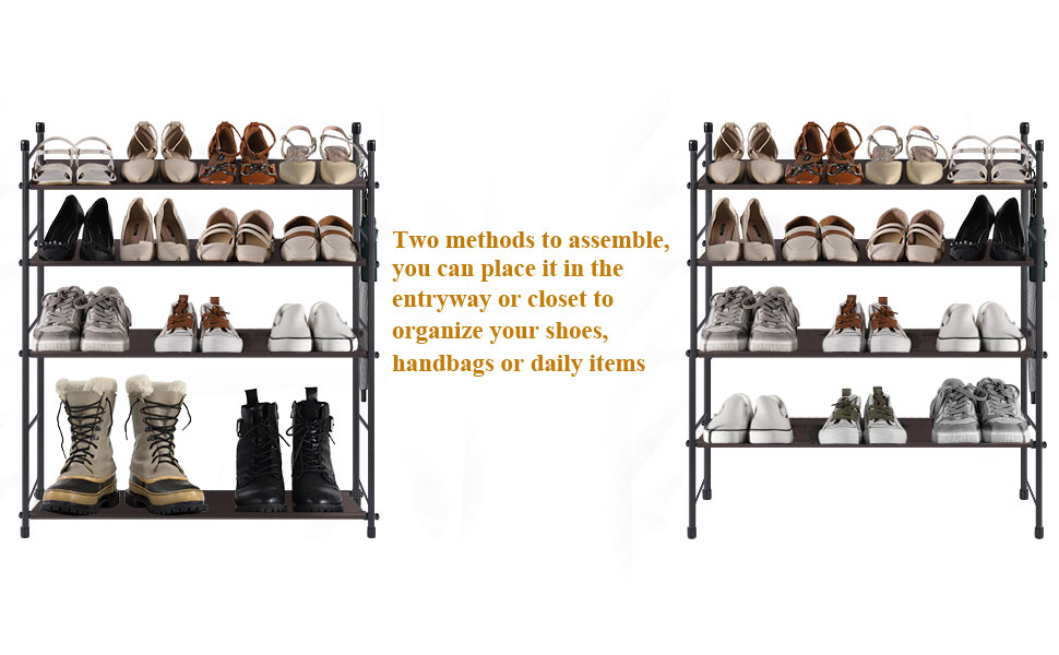 Small Space Narrow Vertical Shoe Rack