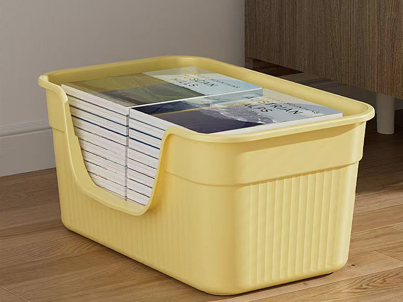 Open Front Plastic Storage Bin