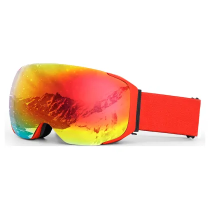 Best Selling Custom Magnetic Anti-Fog OEM ODM Snow Ski Goggles with UV400 Protection