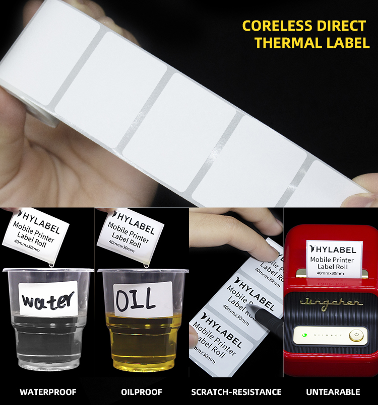 customized protable printer labels