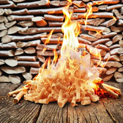 A1 Best Quality Pine Wood Pellets 6mm: Activated Carbon Energy Pellet Grill Briquettes