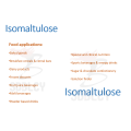 Ingrédient alimentaire Isomaltulose Powder Low Sugar