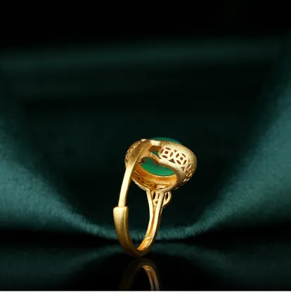 Classical Copper-Plated Gold Ring Of Imperial Court