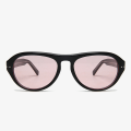 Oval Frame Acetate Sunglasses