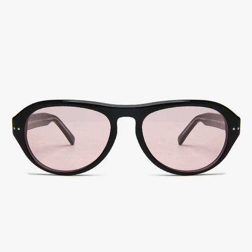 Oval Frame Acetate Sunglasses