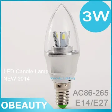 e17 led candle light bulbs Bridgelux chip