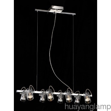 50W GU10 CE Pratical Glass Pendant Light Fixture