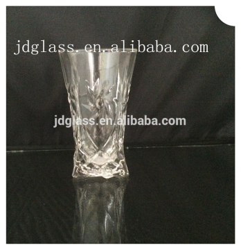 2016 new design wide mouth and long neck glass vase