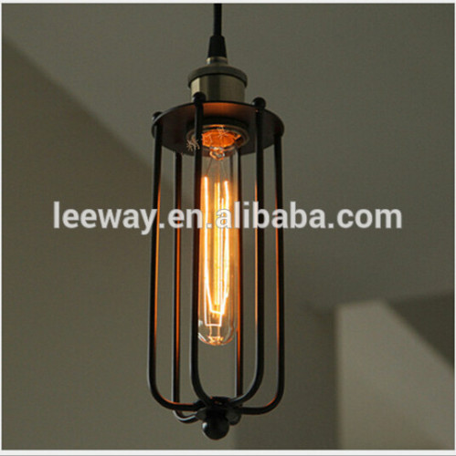 Black pendant light Wrought iron Pendant lights Loft American Style Decorate Lamp Edison bulbs
