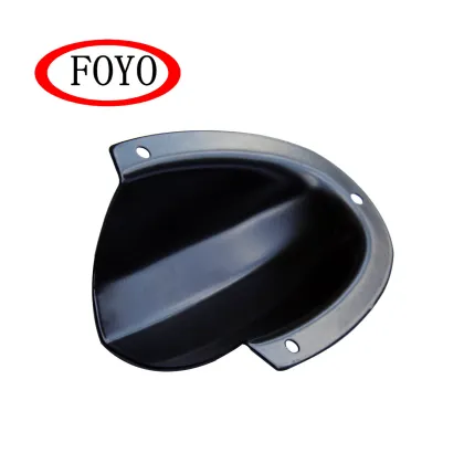 FOYO Marine Hardware Large Black Coated Marine Stainless Steel Midget Wire Vent Cover Clam Shell