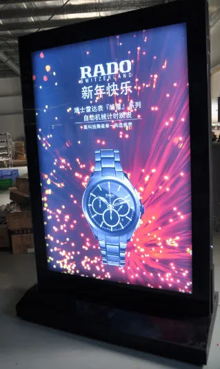 Outdoor led flashing screen light box