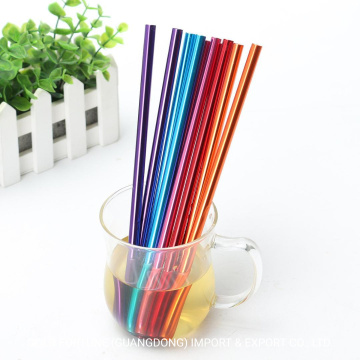 Colorful Metal Aluminum Drinking Straws