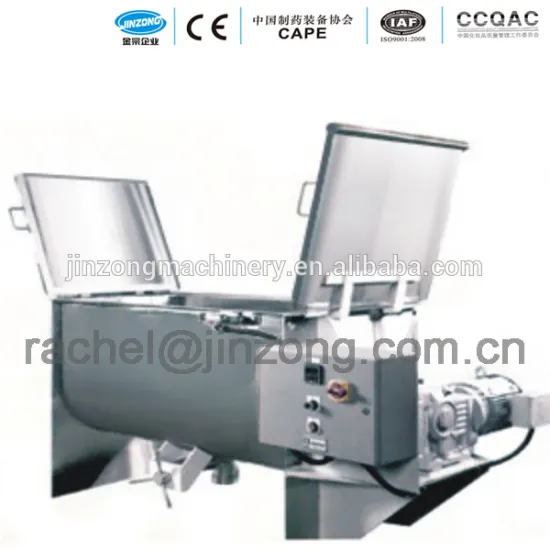 Jinzong Machinery horizontal heating type plastic/fodder/detergent/putty granules/sheets/powder mixier and drying machine
