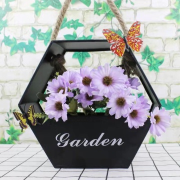 Creative hanging basket wall hanging bucket