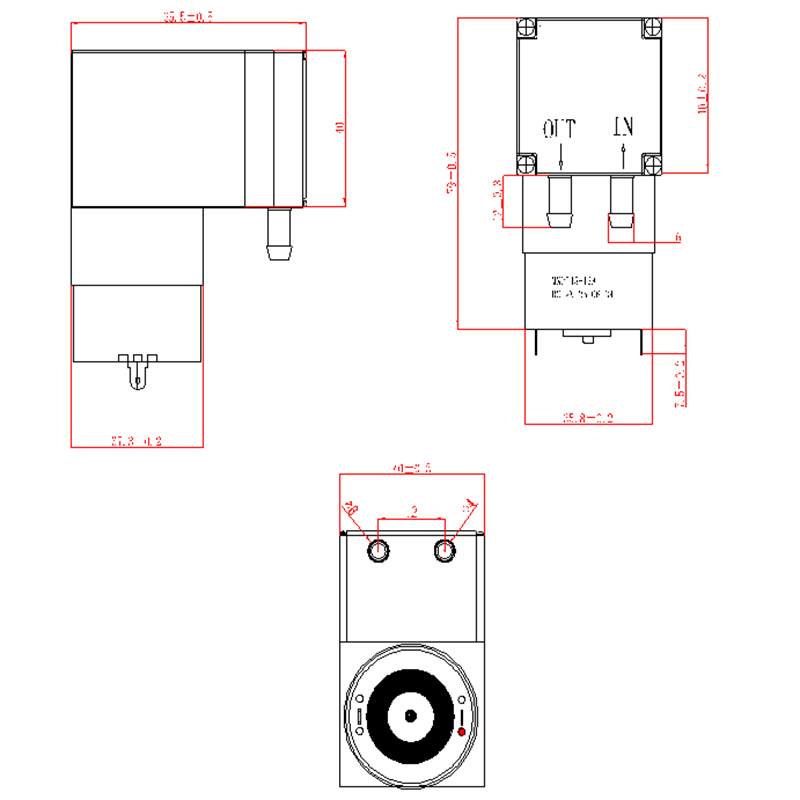 DC Miniature Diaphragm Air Pump