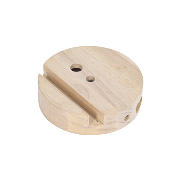Lighting Accessories Round Wooden Base