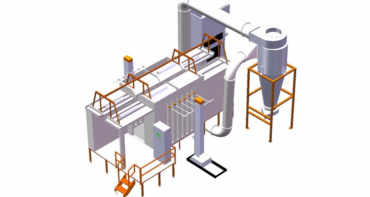 Automatic Horizontal Powder Coating Line Equipment