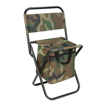 Lightweight Foldable Camouflage Camping Fishing Chair with Bag