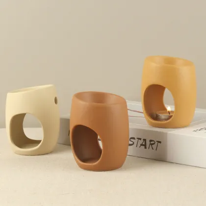 Beige Brown Ceramic Aromatherapy Essential Oil Diffuser