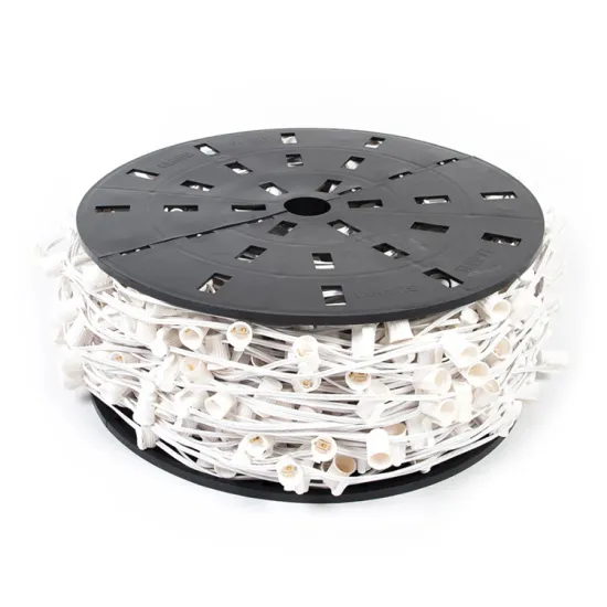 UL Approved Bulk C9 Xmas Light White Spool