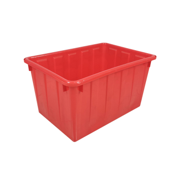 Popular stackable red waterproof plastic crate