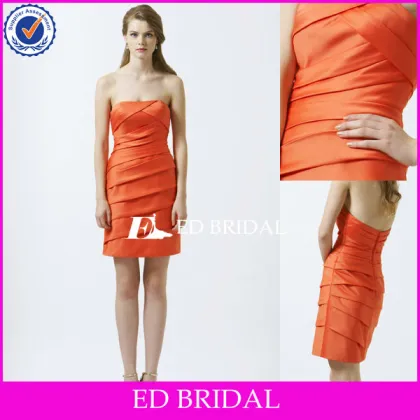 Mini Satin Country Style Bridesmaid Dresses