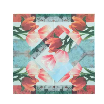 Disposable decorative paper napkin