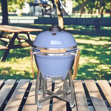 Outdoor Camping Auplex Charcoal Kamado BBQ Grill - Joe Egg Shape Ceramic Grill