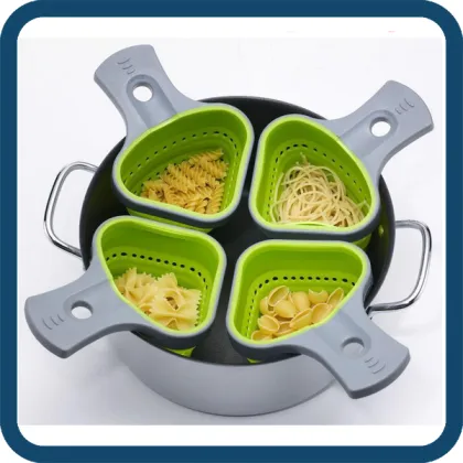 Silicon Pasta Cooker,Multifunction Basket For Pasta,Pasta Basket