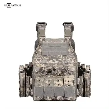 Durable Breathable Heavy Duty Body 10-Piece Set Tactical Vest for Outdoor Shooting CS Game Training