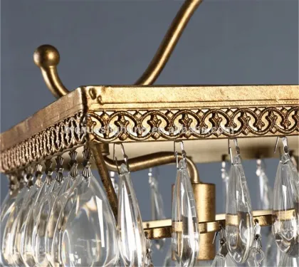 High quality octagon round beads czech crystal modern chandelier