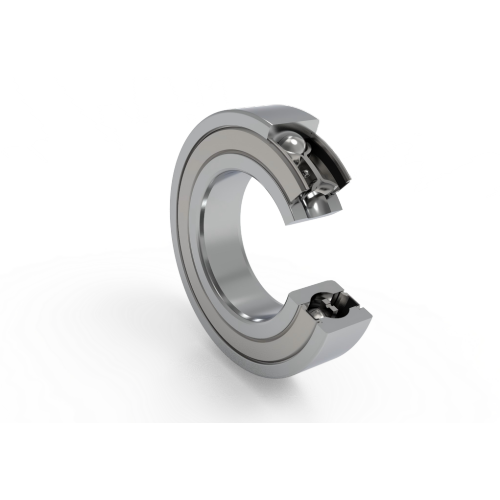 外圈带止动槽和止动环的单列深沟球轴承