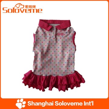 Hot Sale pet dog ruffle polo dress