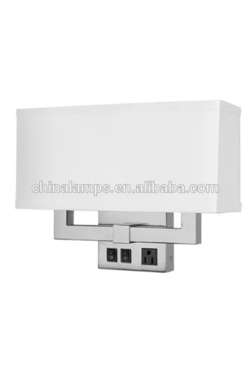 Bluetooth speaker 2016 used hotel furniture for sale single head wall lamps with fabric lampshade for Super8 hotel lighting UL