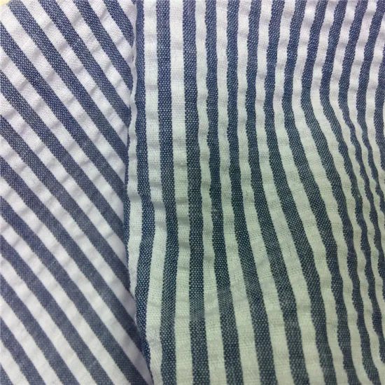 Stripe Pattern Polyester Cotton Blended Yarn Dyed Cloth
