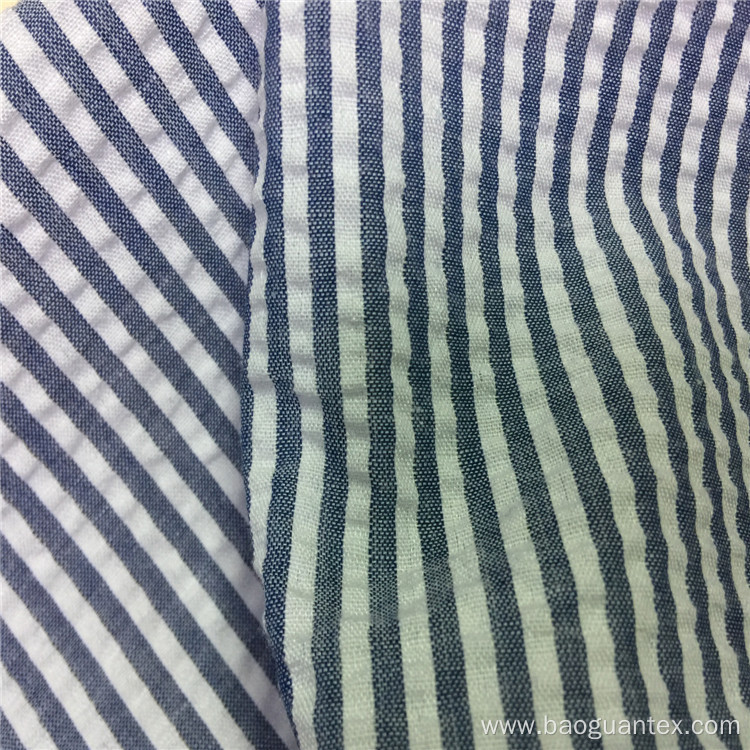 Stripe Pattern Polyester Cotton Blended Yarn Dyed Cloth