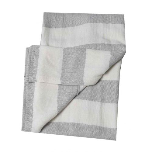 Blending Thermal Blankets Cotton Bamboo Blend Yarn Dyed Stripe Plain Blanket Factory