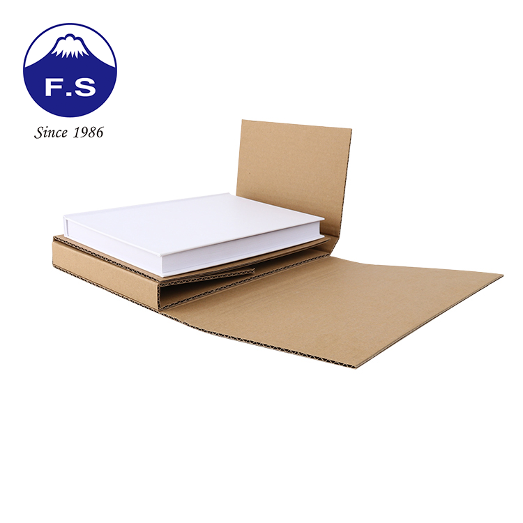 Easy Assemble Corrugated Cardboard Shipping Book Mailer Box