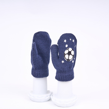 Gants de couverture du doigt en tricot pour enfants