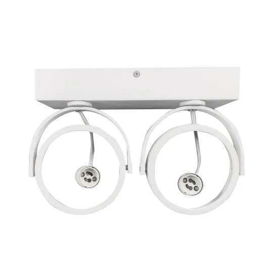 Double HEADS AR111 Ceiling and Wall Light Fixture with GU10 Base - Bulb Not Included