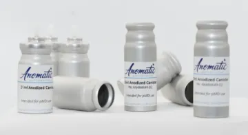 MDI canisters. anodized canisters