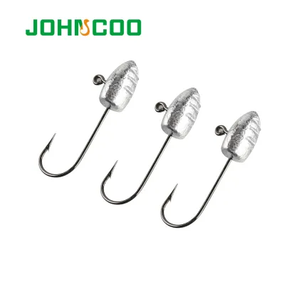 JOHNCOO Fishing Hooks - Bait Soft Bait Wom Lead Hook Jig Head