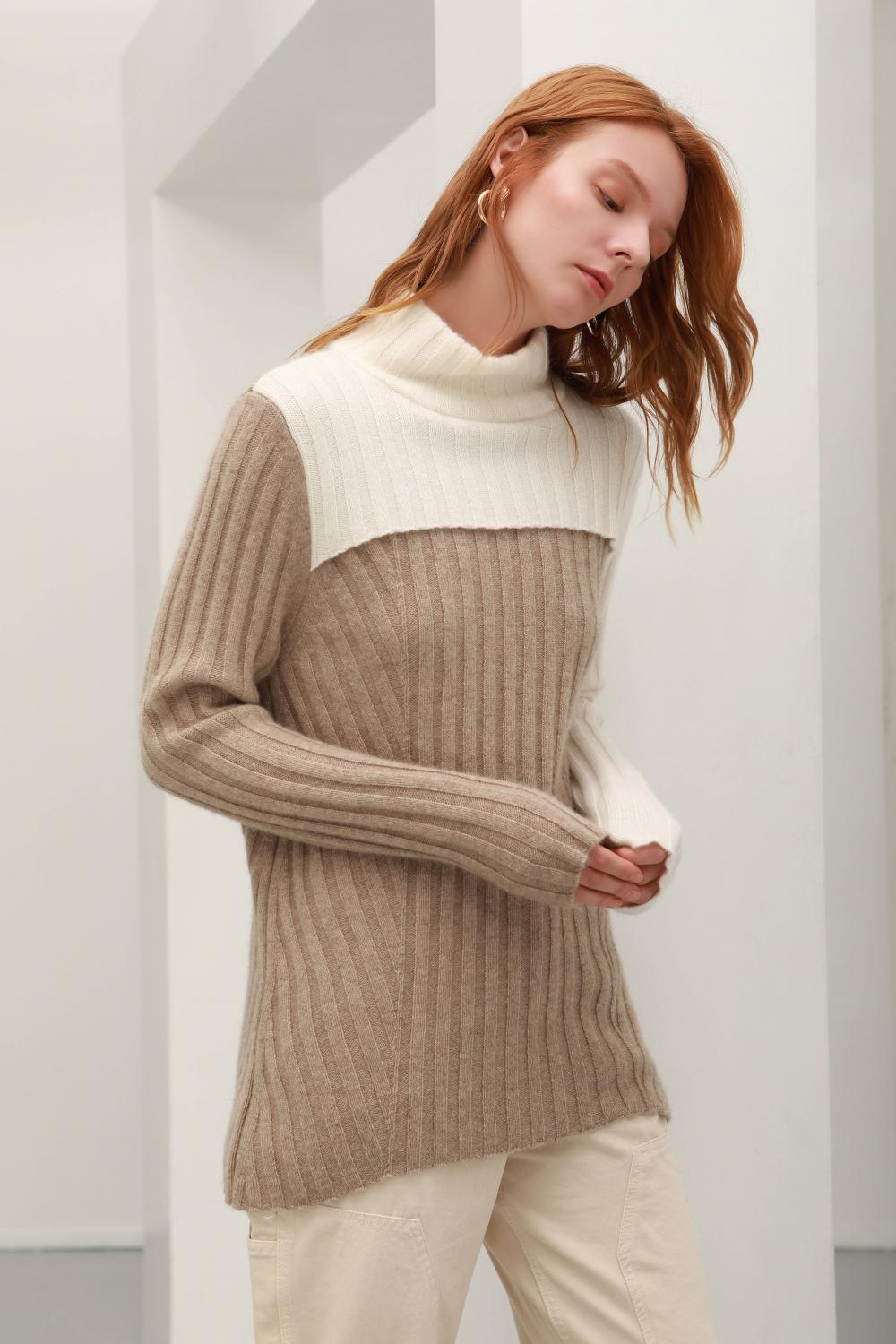 Women's knitted cashmere sweaters custom designed sweaters