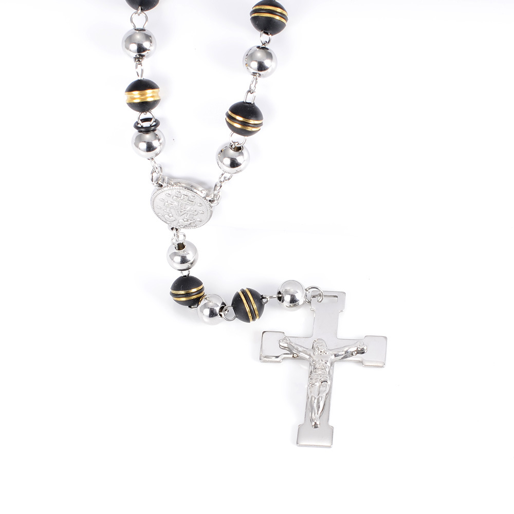 Fashion Jewelry 316L Stainless Steel Rosary Necklace