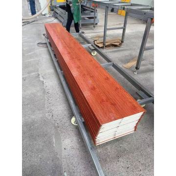 Unique Wall Art Reddish Brown Bark Pattern Metal Carved Board Exterior Wall Insulation Decorative Board Supplier