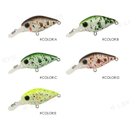 Mini Crank Bait Hard Lure 50mm 3.2g for Bass Fishing
