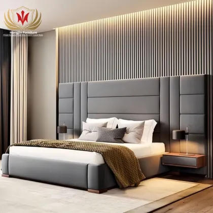 5-Star Hotel Furniture: Customizable MDF Beds & Lobbies for Four Seasons Projects