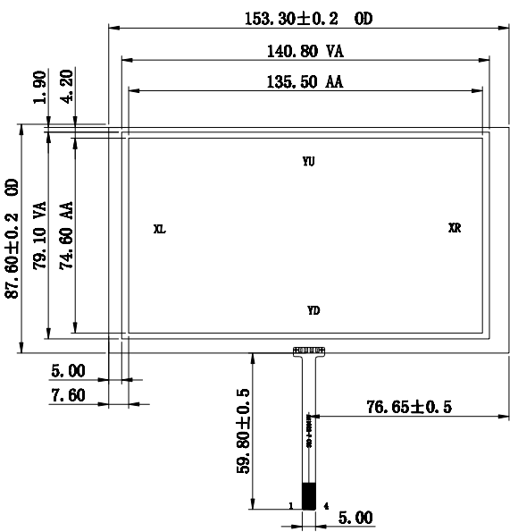 High Brightness Touch Screen