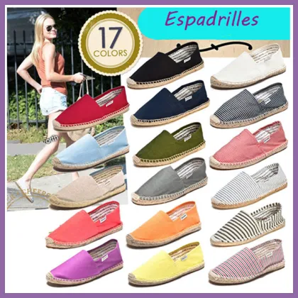 Wholesale Customized Espadrilles Casual Canvas Shoes Women Shoe