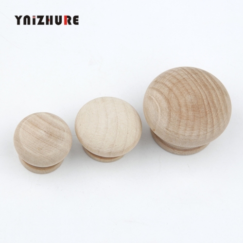 28/34/44mm Crude wood Cabinet Drawer Wardrobe Knobs Door Pull Kitchen Handle Furniture Hardware Natural Wooden